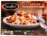 Stouffer's Simple Dishes cheddar potato bake; russet potatoes in a cheddar cheese sauce with bacon, topped with bread crumbs Center Front Picture