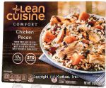 Stouffer's Lean Cuisine marketplace; chicken pecan, in a maple bourbon sauce with white & wild rice, pecans, sweet potatoes Center Front Picture