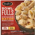 Stouffer's Bowl Fulls chicken bacon ranch pasta, frozen entree Center Front Picture