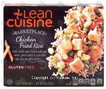 Stouffer's Lean Cuisine marketplace; chicken fried rice w/peas, carrots, green onions & scrambled eggs, gluten free Center Front Picture