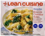 Lean Cuisine favorites broccoli cheddar rotine, frozen tray Center Front Picture