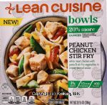 Lean Cuisine bowls peanut chicken stir fry, frozen entree Center Front Picture