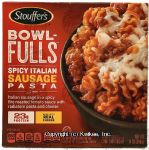 Stouffer's Bowl Fulls spicy italian sausage pasta, frozen entree Center Front Picture