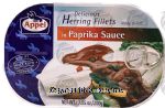 Appel Feinkost delicious herring fillets in paprika sauce ready to eat Center Front Picture