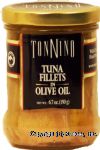 Tonnino  tuna fillets in olive oil, wild caught, hand packed, dolphin safe Center Front Picture