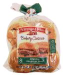 Pepperidge Farm Bakery Classics onion hamburger buns with poppy seeds, 8-count Center Front Picture