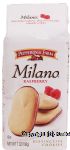 Pepperidge Farm Milano raspberry & rich chocolate distinctive cookies Center Front Picture