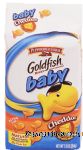 Pepperidge Farm Goldfish baby; cheddar flavor baked snack crackers Center Front Picture