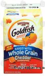 Pepperidge Farm Goldfish cheddar baked snack crackers made with whole grain Center Front Picture