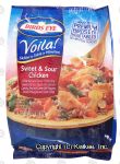 Birds Eye Voila! sweet & sour chicken; white rice w/ carrots, red & green bell peppers, diced pineapple, and onion Center Front Picture