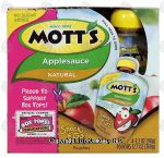 Mott's Snack & Go! natural applesauce, 4-pouches Center Front Picture