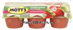 Mott's  apple sauce, unsweetened, strawberry kiwi flavored, 3.9-oz. cups Center Front Picture