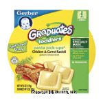 Gerber Graduates  pasta pick-ups, chicken & carrot ravioli Center Front Picture