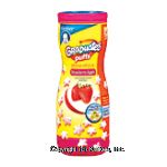 Gerber Finger Foods fruit puffs, strawberry - apple puffed grains for babies learning to self-feed Center Front Picture