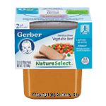 Gerber 2nd Foods vegetable beef, 4-oz. Center Front Picture