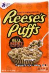 Reese's Puffs sweet & crunchy corn puffs with peanut butter flavor, box Center Front Picture