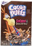 General Mills Cocoa Puffs naturally flavored frosted corn puffs, box Center Front Picture