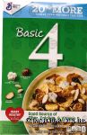 Basic 4  multigrain cereal with fruit & almonds, box Center Front Picture