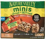 Nature Valley minis peanut sweet & salty nut chewy granola bars, 20 pk, box Center Front Picture