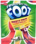 Betty Crocker Fruit By The Foot fruit flavored snack, variety pack, strawberry, berry tie-dye, color by the foot, 42-rolls Center Front Picture