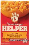 Betty Crocker Hamburger Helper deluxe cheeseburger macaroni, you add hamburger Center Front Picture