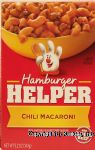 Betty Crocker Hamburger Helper chili macaroni: pasta & naturally flavored tomato sauce mix with chili seasoning Center Front Picture