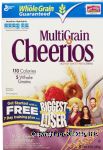 General Mills Cheerios MultiGrain; lightly sweetened cereal Center Front Picture