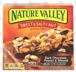 Nature Valley Sweet & Salty Nut dark chocolate, peanut & almond granola bars, 6 1.24-ounce Center Front Picture