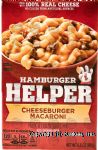 Hamburger Helper  cheeseburger macaroni pasta & cheesy sauce mix Center Front Picture