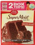 Betty Crocker Super Moist devil's food cake mix Center Front Picture