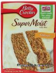 Betty Crocker Super Moist carrot cake mix Center Front Picture