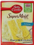 Betty Crocker Super Moist lemon cake mix Center Front Picture