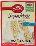 Betty Crocker Super Moist party rainbow chip cake mix Center Front Picture