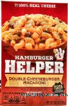 Hamburger Helper  double cheeseburger macaroni dinner kit, you add beef Center Front Picture