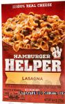 Hamburger Helper  lasagna pasta & italian-style sauce mix, you add ground beef Center Front Picture