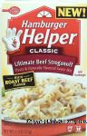 Betty Crocker Hamburger Helper deluxe beef stroganoff pasta & sauce mix, you add hamburger Center Front Picture