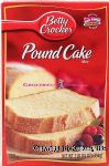 Betty Crocker  pound cake mix, add eggs Center Front Picture