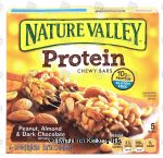 Nature Valley Protein peanut, almond & dark chocolate chewy bars, gluten free, 5 ct Center Front Picture