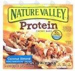 Nature Valley Protein coconut almond chewy bars, gluten free, 5 ct Center Front Picture