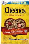 Cheerios Large Size toasted whole grain oat cereal Center Front Picture