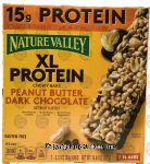 Nature Valley XL Protein peanut butter dark chocolate chewy bars, 7 pk., box Center Front Picture