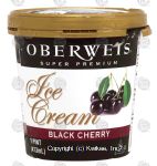 Oberweis Super Premium black cherry ice cream Center Front Picture