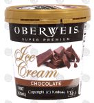 Oberweis Super Premium chocolate ice cream Center Front Picture