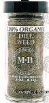 Morton & Bassett 100% Organic dill weed Center Front Picture