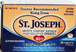 St. Joseph  aspirin 81-mg, enteric coated tablets Center Front Picture