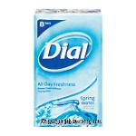 Dial  antibacterial deodorant soap, spring water, 4 oz bars Center Front Picture