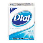 Dial White antibacterial deodorant soap Center Front Picture