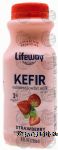 Lifeway  kefir cultured, 1 % milkfat, lowfat milk, strawberry, plastic bottle Center Front Picture