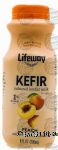 Lifeway  kefir cultured, 1% milkfat, lowfat milk, peach, plastic bottle Center Front Picture