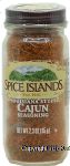 Spice Islands  cajun seasoning, Louisiana style Center Front Picture